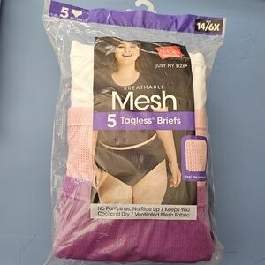 Hanes Just My Size Mesh Briefs - Pink, Purple, White